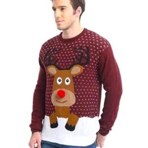 DAISYS BOUTIQUE Unisex Knit Raindeer Ugly Sweater